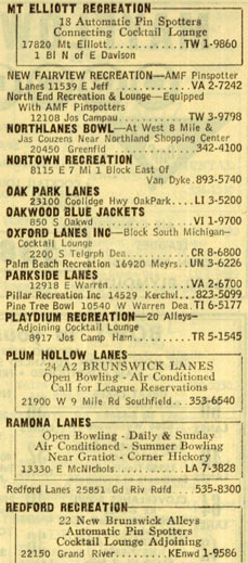 Redford Recreation (Redford Bowl) - Yellow Pages Listing